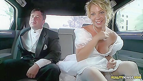 Bride In White Beautiful Dress Gets Fucked