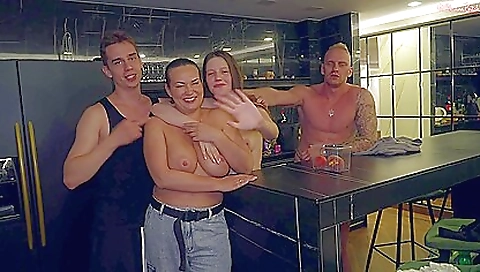 Backstage! Crazy Hardcore Fucking! The Girl Fucked The Milfs Mouth With Her Feet! Squirt! Spanking!